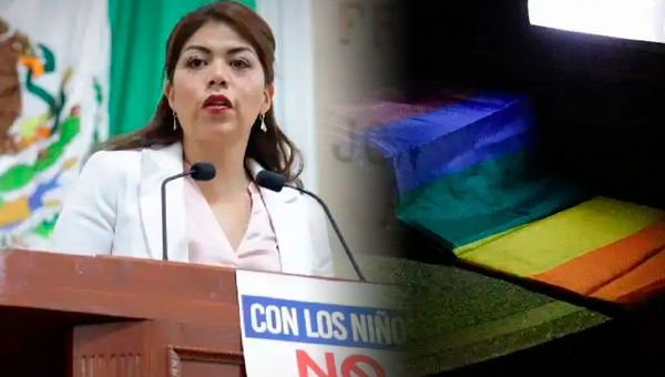 Congreso es atacado por Grupo LGBT, tras iniciativa que busca prohibir cambio de sexo en niños en México