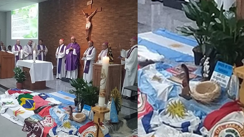 Imagen de la Pachamama aparece en Eucaristía de obispos latinoamericanos