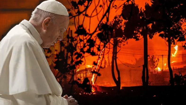 El Papa Francisco se une en oracion por las victimas del devastador incendio en Chile