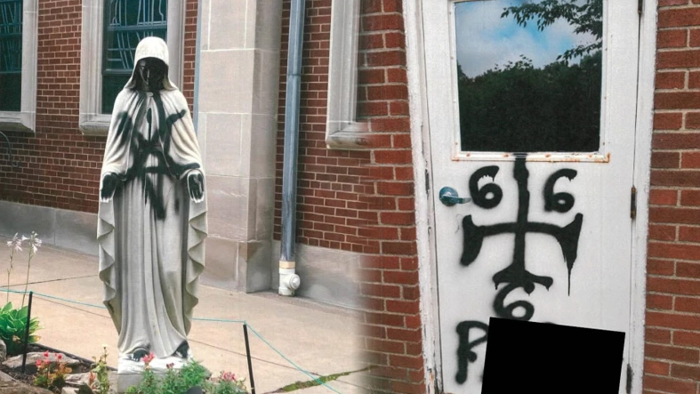 Vandalizan estatua de la Virgen María en Pensilvania: el FBI investiga como delito de odio 3 Estatua de la Virgen Maria es vandalizada en Pensilvania y el FBI abre investigacion