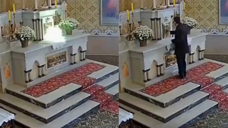 Detonan explosivo frente al Sagrario en iglesia historica de Brasil