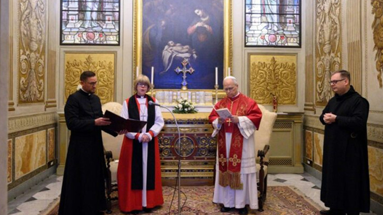 El Papa advierte a lider anglicana sobre nuevas divisiones que dificultan la unidad cristiana