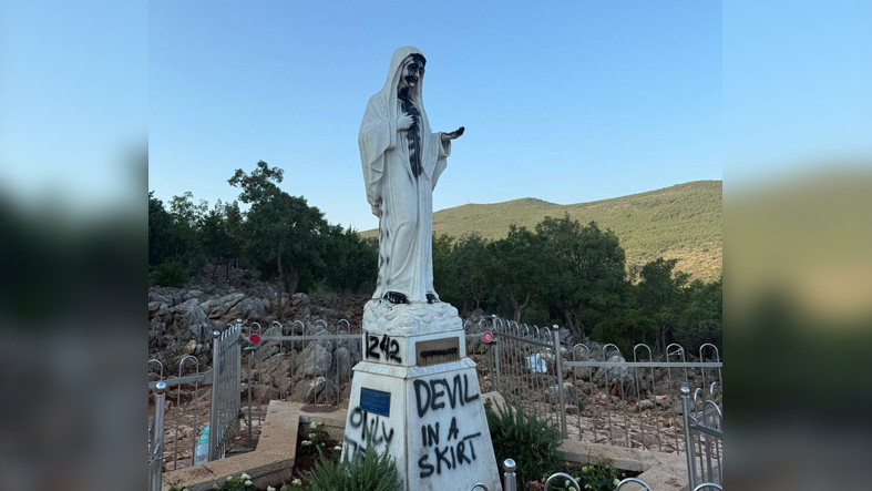 Ataque sacrilego en Medugorje vandalizan dos de sus principales lugares de oracion