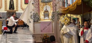 Parroquia San Miguel Arcángel de Perote se une a la iniciativa «Sí Está Aquí» en el centenario de la Guerra Cristera